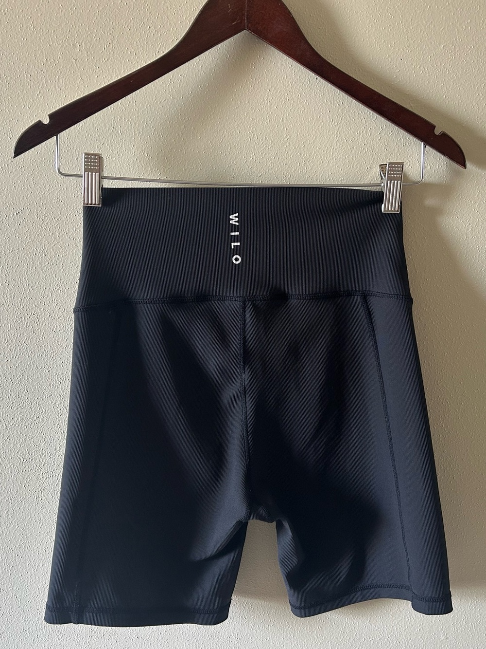 WILO the Label Black High-Waist Athletic Bike Shorts